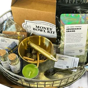 DIY Spell Kit – Money & Protection Variants | Ritual Herb and Crystal Kits for Intention Setting by Raven and Rogue
