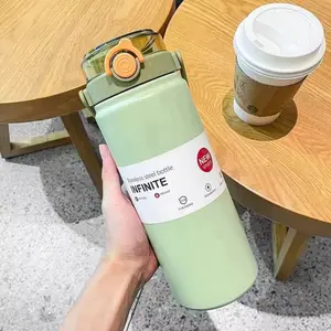 (Green) 1L water bottle stainlees steel
