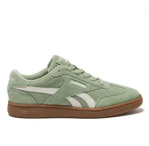 Reebok Forte Lounger Women's Green Suede with White Stripes & Gum Sole Casual Shoes for Everyday Wear Girl Footwear