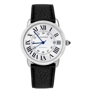 Cartier Ronde Solo de Cartier 42mm W6701010 Automatic Stainless Steel Silver Dial Leather Strap Watch WHP034879