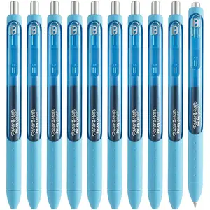 Paper Mate InkJoy Retractable Gel Pen, 0.7mm, Medium Point, 10Count (Bright Blue)