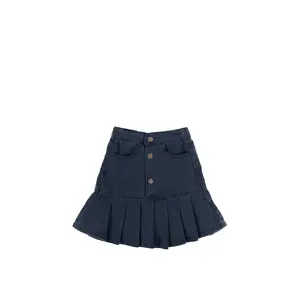 DROP WAIST PLEAT SKIRT