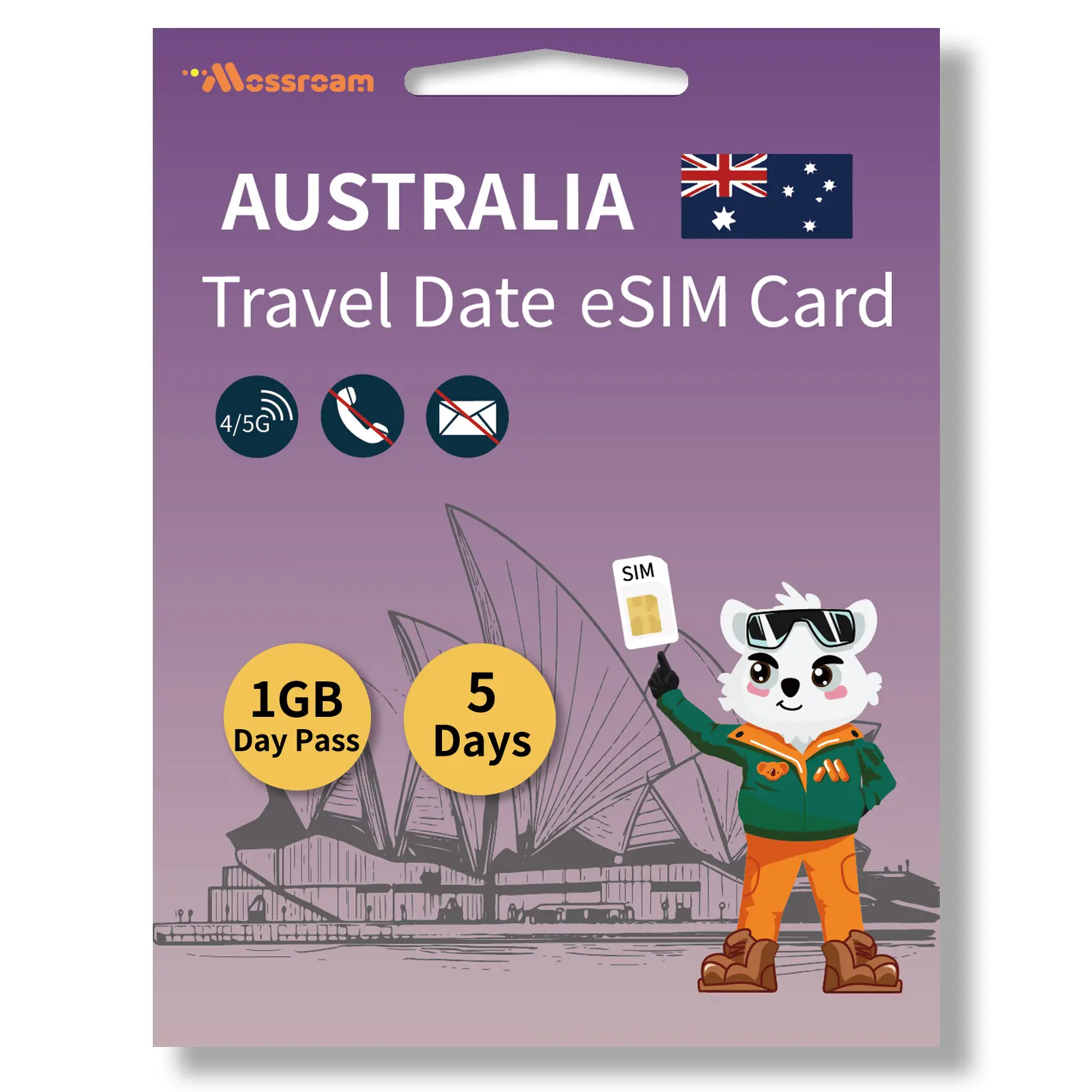 Australia Sightseeing SIM - 1-30GB Unlimited Fast Data - 5-30 Days - prepaid, no Extra Charge - Works with Unlocked Phones and hotspots