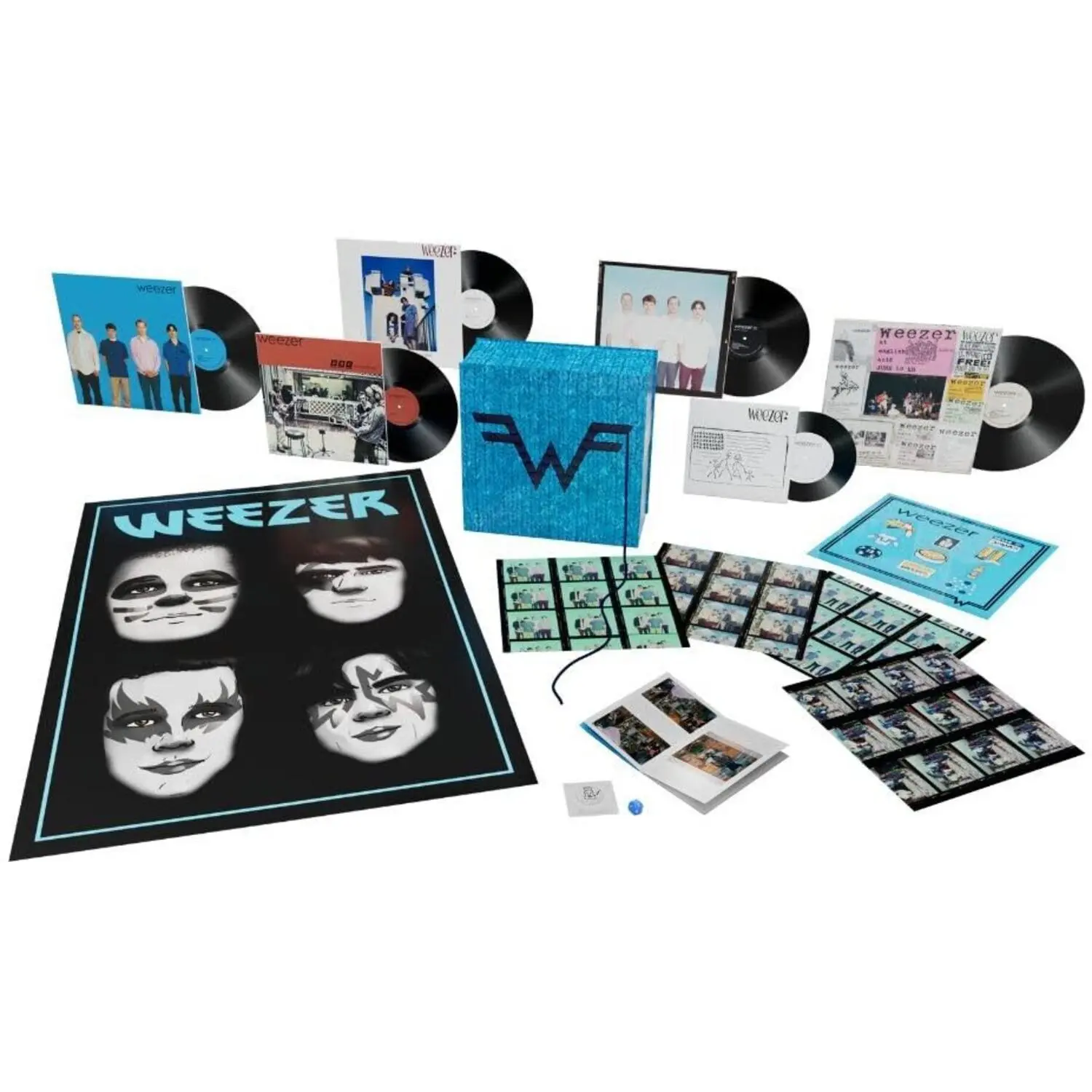 Weezer - Weezer (Blue 30th Anniversary) Geffen Records Super Deluxe Boxed Set, 4 LP Vinyl Record, 10"-Single, 7"-Single with Bonus 7"