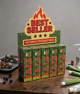 TKTX Tattoo Numbing Cream (8 Pack) – Maximum Strength Pain Relief | Long Lasting Numb for Tattoos, Piercings & PMU | Extra Strong Lidocaine Cream for Tattoos