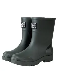 Men's High-Top Waterproof Rain Boots, Waterproof Wellington Boots, Anti-Slip Fashionable Long Rubber Shoes, Comfortable Durable Soft Sole, Outdoor Garden Work Essentials