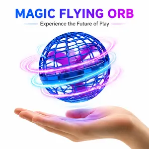 Levitating Induction Flying Ball, Glow Gyro for Fingertip Play, Sports & Outdoor Training Ball
