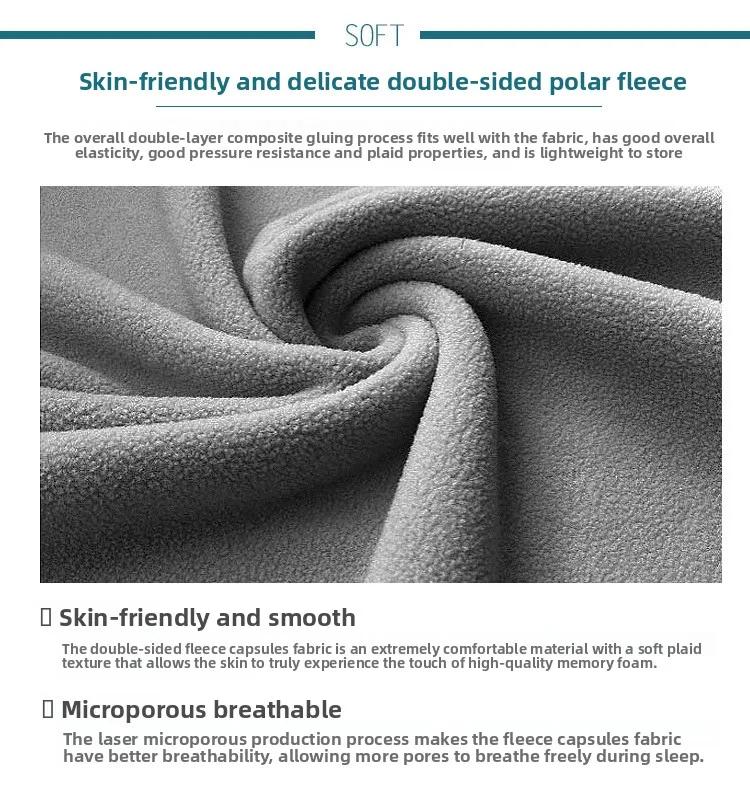 Orthopedic Travel Neck Pillow, Breathable & Comfortable Orthopedic Neck Support Pillow for Airplane, Car, Office - Ergonomic Design with Portable Storage Bag