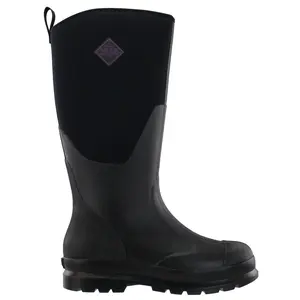 Muck Boot Womens Chore Tall Waterproof Soft Toe  Casual Boots Knee High Low Heel 1-2" - Black