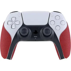 Red Anti-Skid Sweat-Absorbent Controller Grip for ps5 Controller, Professional Textured Soft Rubber Pads Handle Grips for ps5