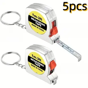 Tape Measure Keychain, 1m/3ft Tape Measure, Mini Portable Tape Measure with Stable Slide Lock, Measuring Tool for Home Office