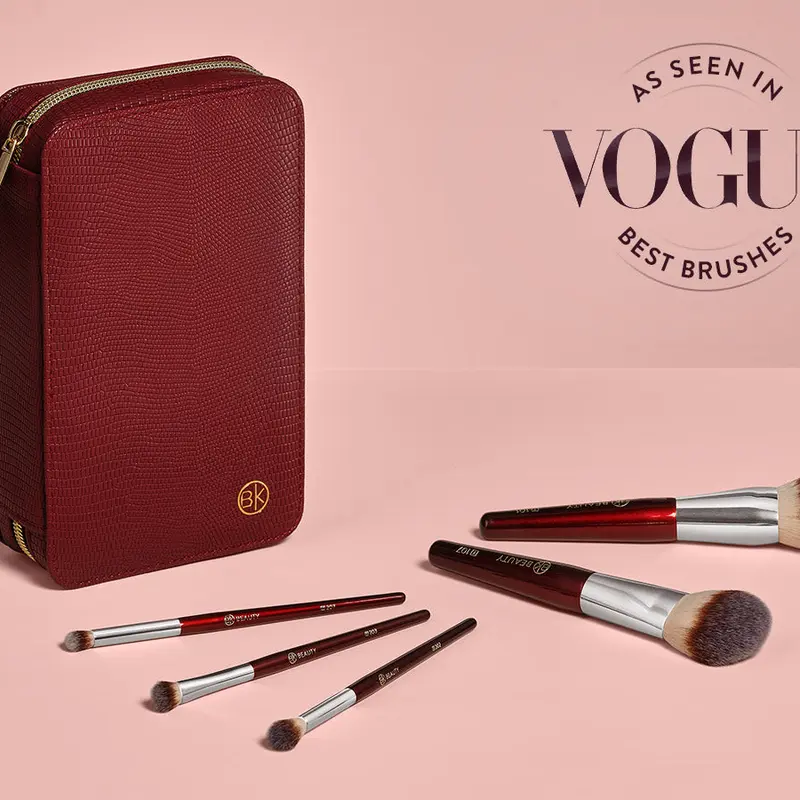 BK Beauty Travel Brush Set with Pouch