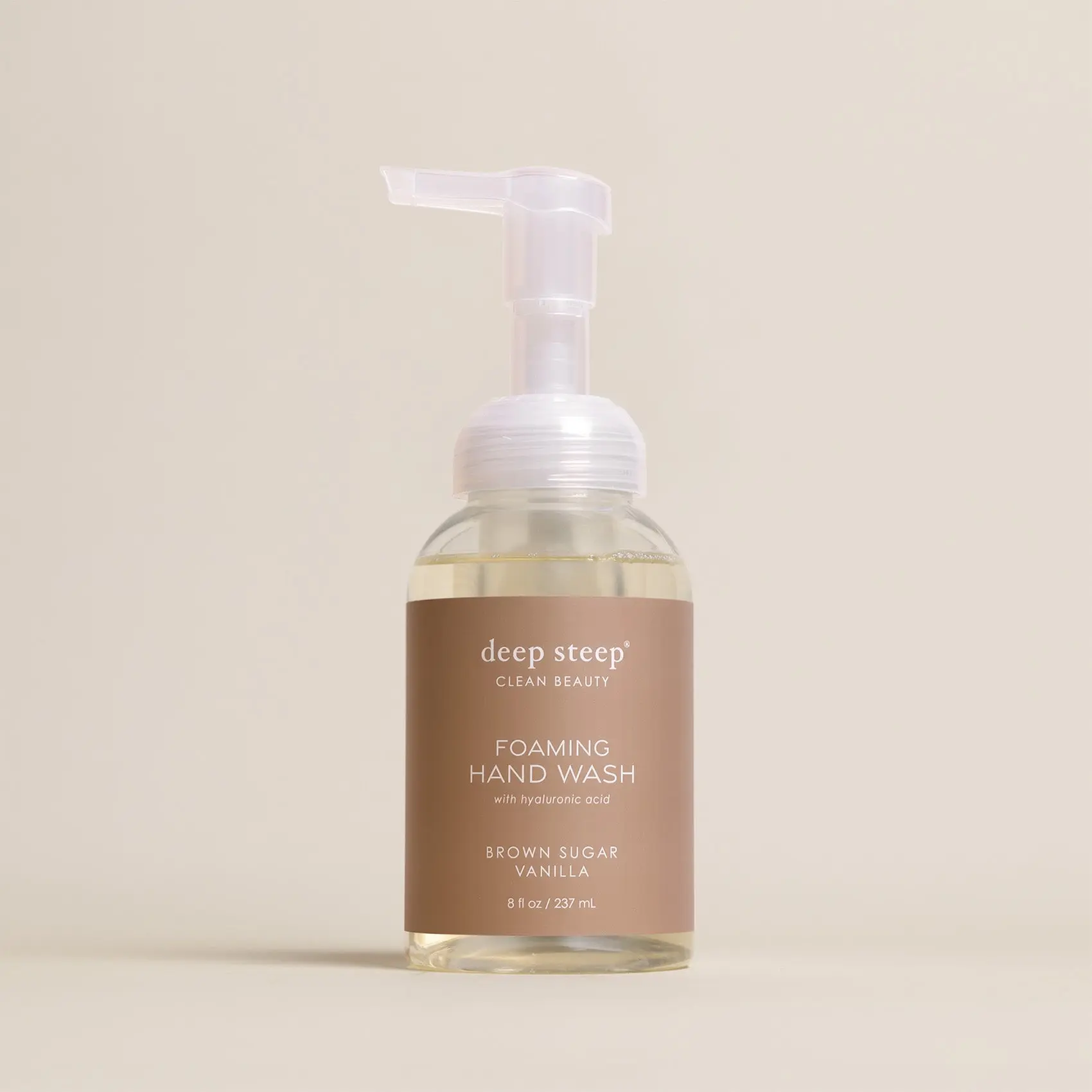 Brown Sugar Vanilla Aroma Foaming Hand Wash - Gentle Nail Cleansing, Soothing Nourishment with Aloe and Organic Coconut