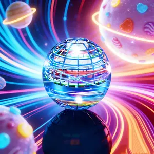 Fun LED Fly Spinner Galaxy Anti-Gravity Boomerang Hover Orb for All Ages, Safe Indoor Outdoor Toys for 6-12 & Teens, Durable Parent-Child Flying Ball, Entertainment Game Props, Great Gifts & Party Toys