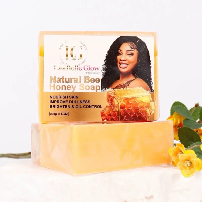 3X Organic Brightening Honey Soaps Control Oil Fade Dark Spots Even Skin Tone Facial 200g 7FL.OZ - 3 Big Face and Body soaps