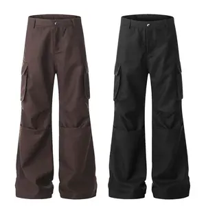 Loose Workwear Wide-Leg Flared Pants Men’s Niche Design Paratrooper Casual Trousers