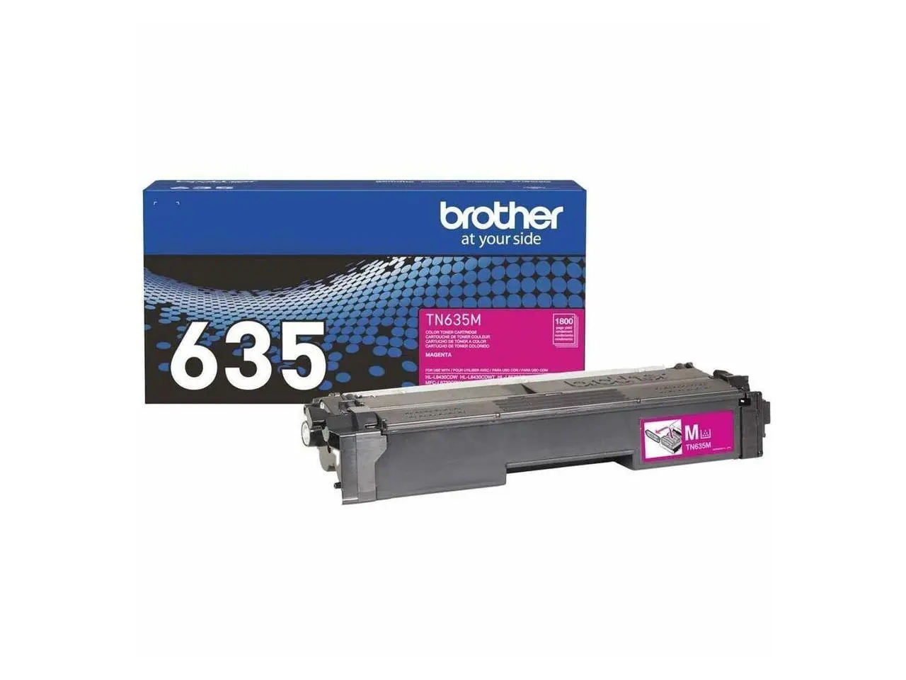 Brother TN635M Original Standard Yield Laser Toner Cartridge Magenta 1 Pack