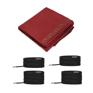 Unique Bargains Gravity Chair Replacement Fabric, Anti-Gravity Chair Cloth Recliners Repair Tool Kit with with Cord Lace for Patio Outdoor, Red