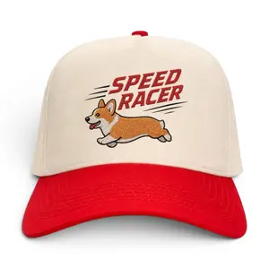 The Speed Racer Hat – Embroidered Corgi | Snapback Cap