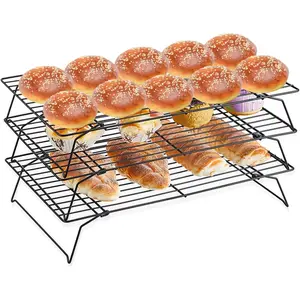Cooling Rack, 1 Pack 3-Tier Stackable Cooling Rack Baking Rack For Oven Cooking Wire Rack For Baking Sheet, Baking Rack Cooling Rack Baking For Pies, Cookies, Pastries, Cooking And Baking