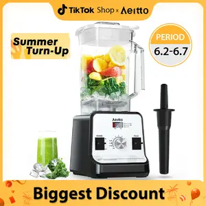 Aeitto Blender, Blenders for Kitchen with 1500-Watt Motor, 68 Oz Large Capacity, Professional Countertop Blenders for Ice Crush, Frozen Drinks, Silver