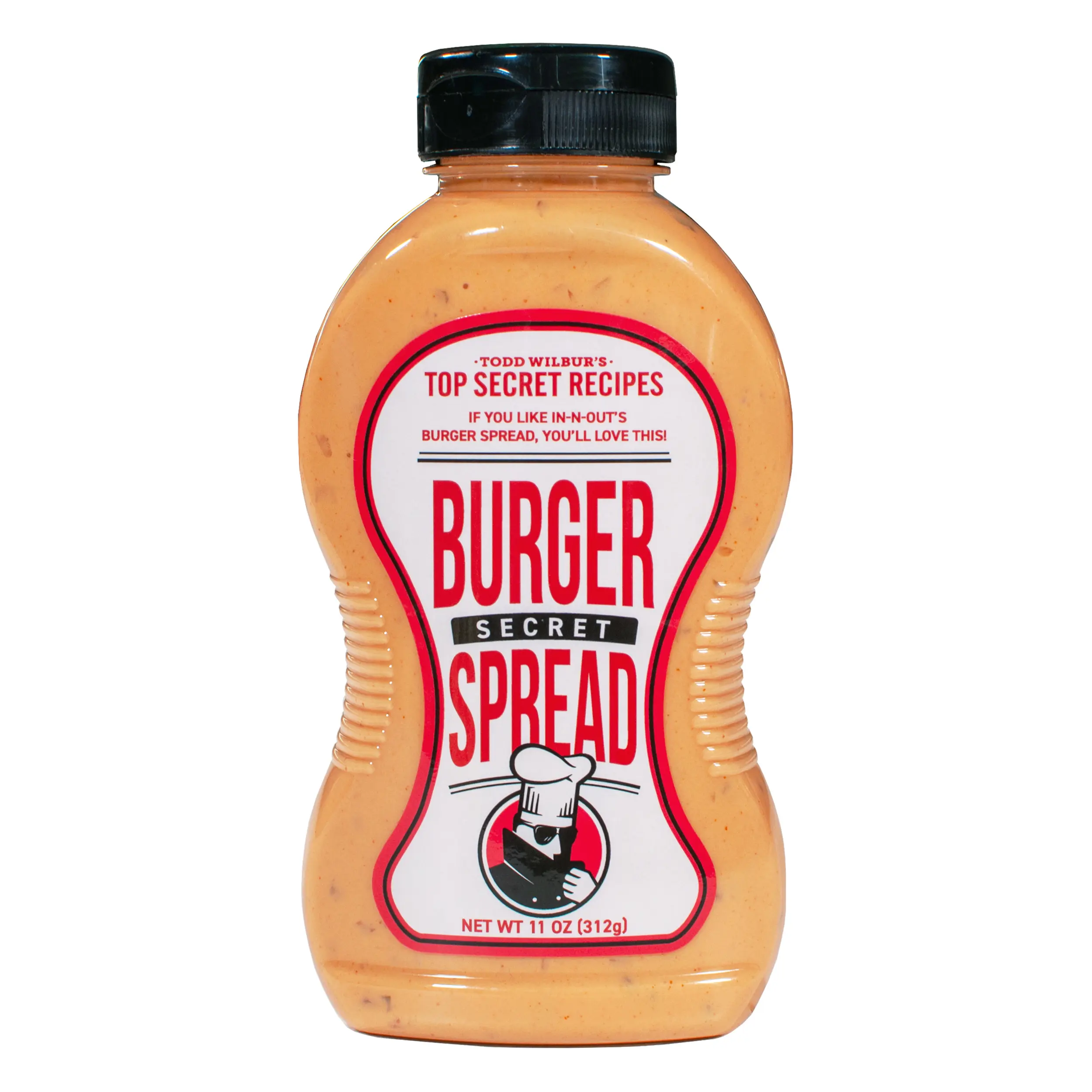 Todd Wilbur's Top Secret Burger Secret Spread - For famous restaurant flavor at home anytime. Use on Burgers, Sandwiches, and Wraps - MSG & Gluten-Free, 11 Oz