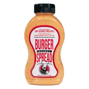 Todd Wilbur's Top Secret Burger Secret Spread - For famous restaurant flavor at home anytime. Use on Burgers, Sandwiches, and Wraps - MSG & Gluten-Free, 11 Oz