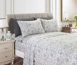 Mocassi Paisley Pattern 1500 Series Percale Egyptian Quality Softness Wrinkle and Fade Resistant Sheet Set