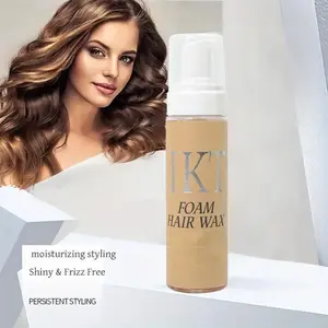 200g Curling Foam Hair Wax, Quick Styling Mousse, Long-Lasting Curly Waves, Moisturizing, Say Goodbye to Dry Frizzy Hair, Shiny Voluminous Hair