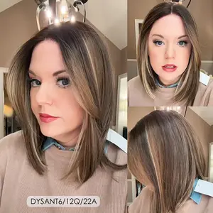[STYLE ICON] Glueless Lace Front Bob Wig 12 Inches Synthetic Pre Plucked Wigs Wear and Go Wig CAPPY
