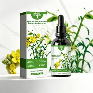 Dendrobium & Mullein Herbal Drops 30ml – Powerful Lung Support & Respiratory Cleanse – Opens Airways, Enhances Breathing Function & Balances Mucus Levels – Natural Dietary Supplement for Respiratory Health