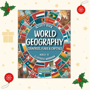 World Geography Activity Book for Kids Ages 8-12: Illustrated Workbook of All Countries, Flags & Capitals of the World (STEM Activity Collection)