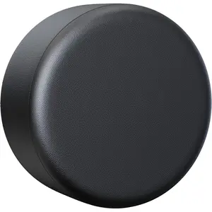 PVC Leather Spare Tire Wheel Cover for   SUV Camper Trailer Universal Fit RV JP FJ, R15 Black (for Overall Wheel Diameter 27-29 inch)