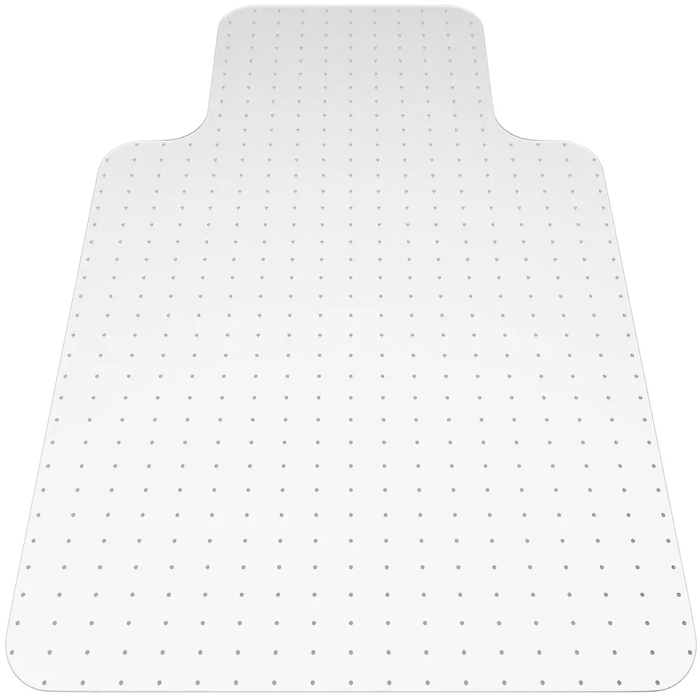 Gorilla Grip Office Chair Mat for Carpet Floors, Smooth Glide Slip Resistant Under Desk Carpeted Floor Protector, Heavy Duty Plastic Computer Mats for Rolling Work and Gaming Chairs, Clear