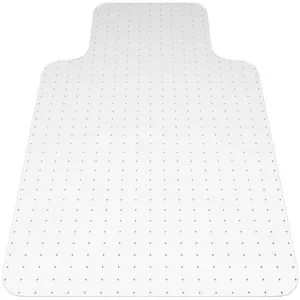 Gorilla Grip Office Chair Mat for Carpet Floors, Smooth Glide Slip Resistant Under Desk Carpeted Floor Protector, Heavy Duty Plastic Computer Mats for Rolling Work and Gaming Chairs, Clear