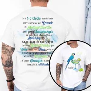 Jimmy B. Double Side Shirt, Margaritaville Outlaw Country Music T-Shirt, Buffett Merch, Old Country Music Tee, Unisex Cotton Fit Tee Men & Women All Seasons Casual Fabric