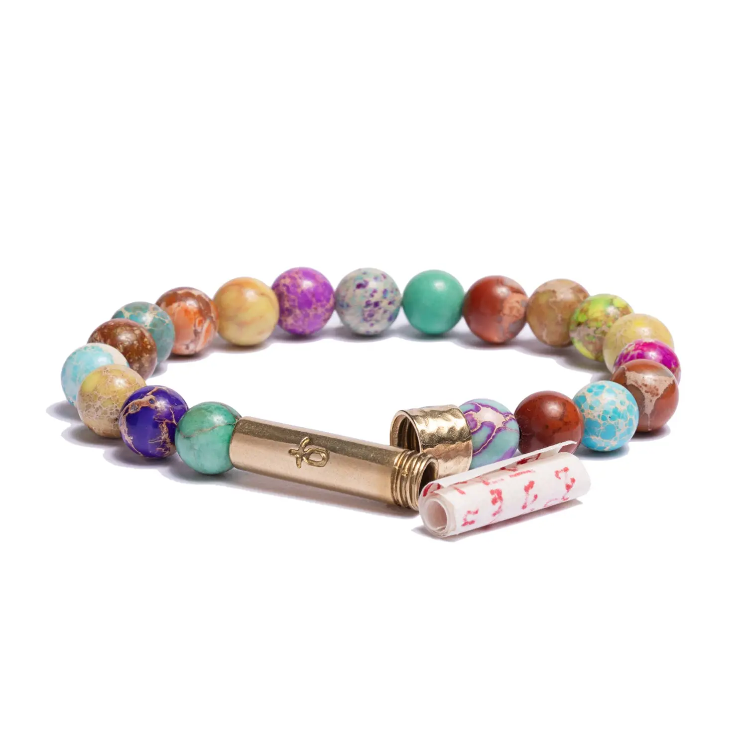 Rainbow Sea Sediment Jasper Intention Bracelet