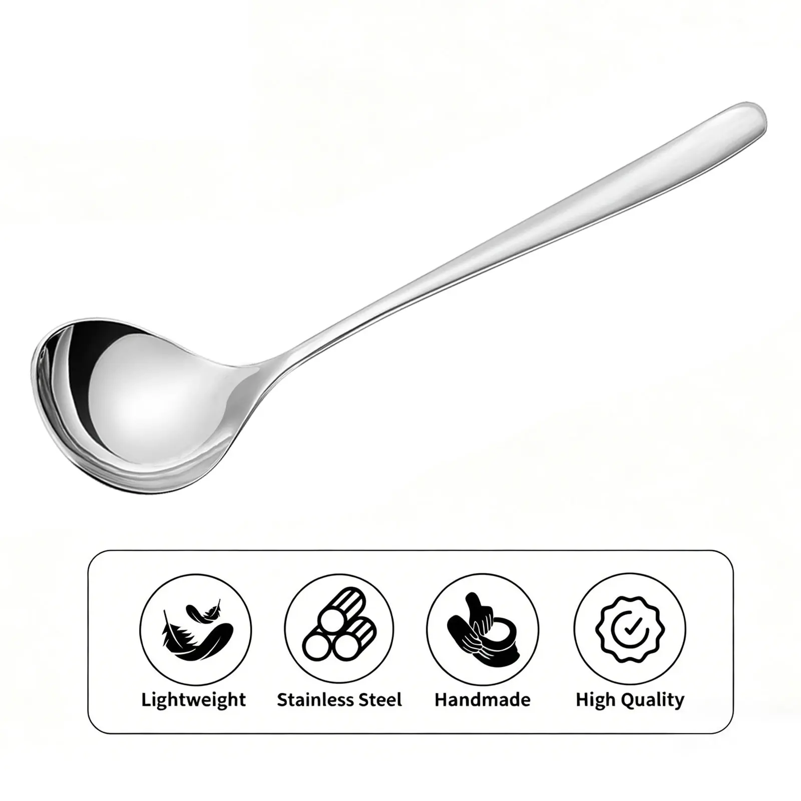 4/8 PCs Stainless Steel Soup Spoon Set