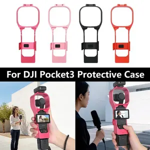 For DJI Pocket3 Speed Camera Case Osmo For DJI Lingmou Kou Camera Screen Can Install Fill Light Microphone
