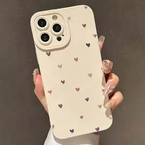 Heart Pattern Phone Case, Anti-drop Shockproof Phone Protective Cover, Phone Accessory Compatible with iPhone 17 Pro Max,17Air,16Pro Max 6 7 8 X XR XS 11 12 13 14 15 Pro Max