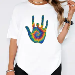 Jerry Garcia Hand Print T-Shirt: JGB Grateful Dead Tee