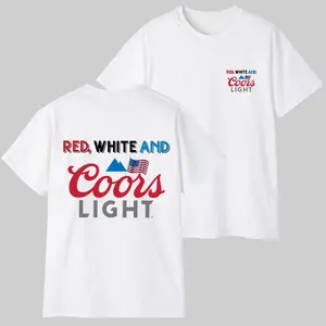 Red White And Light 2-Sided Shirt  Light, Colorful, For Him, For Her, Casual Crew Neck, Graphic Tee Clothes Comfort, 4th of July Graphic Tees For Women, Men's 4th of july shirt
