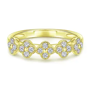 Nova Rose Manhattan Band | 925 Sterling Silver Blossom Design Ring