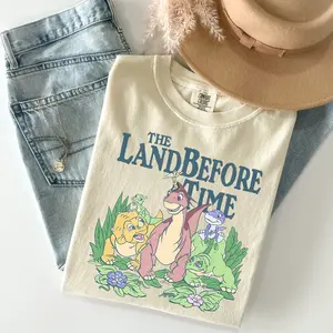 Comfort Colors The Land Before Time Dinosaur Shirt, Retro Dinosaur Tee, Classic Cartoon T-shirt, Kids Dino Shirt, Vintage Movie Shirt, Animated T-shirt, Gift for Men, Gift for Women, Crew Neck T-shirt, Trending T-shirt