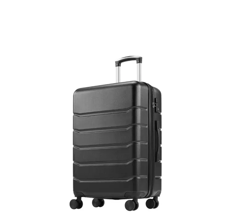 edx Hardside Carry on Luggage with Spinner Wheels, Hard Shell ABS Suitcase, 20-Inch Lightweight Expandable Rolling Luggage, Black