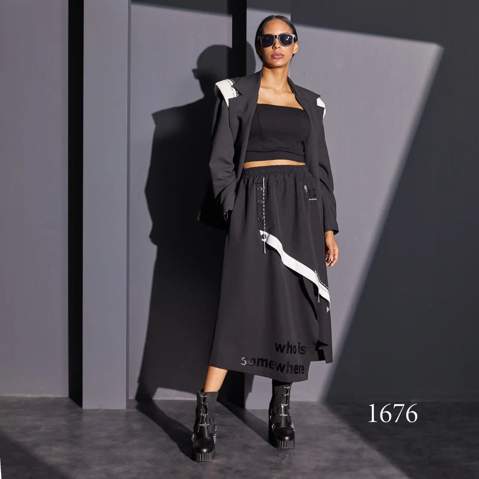 H-4 Women Long Skirt 1676