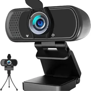 Hrayzan Webcam 1080p, Webcam with Microphone, USB Web Camera 110°Wide View, Plug and Play Computer Camera, Laptop Desktop Webcam for Conferencing Recording..