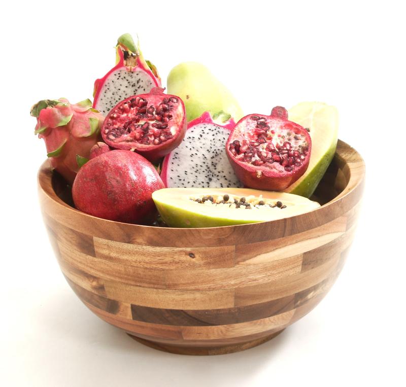 Premium Thick Acacia Wood Salad And Serving Bowl