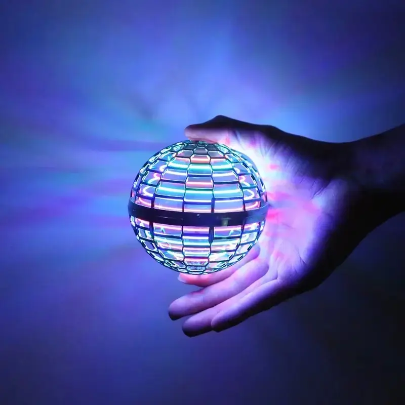 Hand-controlled space flying ball toys, LED cool lights, space ball boomerang floating ball, Galaxy finger carousel, cool electric toys for boys and girls, outdoor toys for teenagers, neon lights for Halloween and Christmas gifts