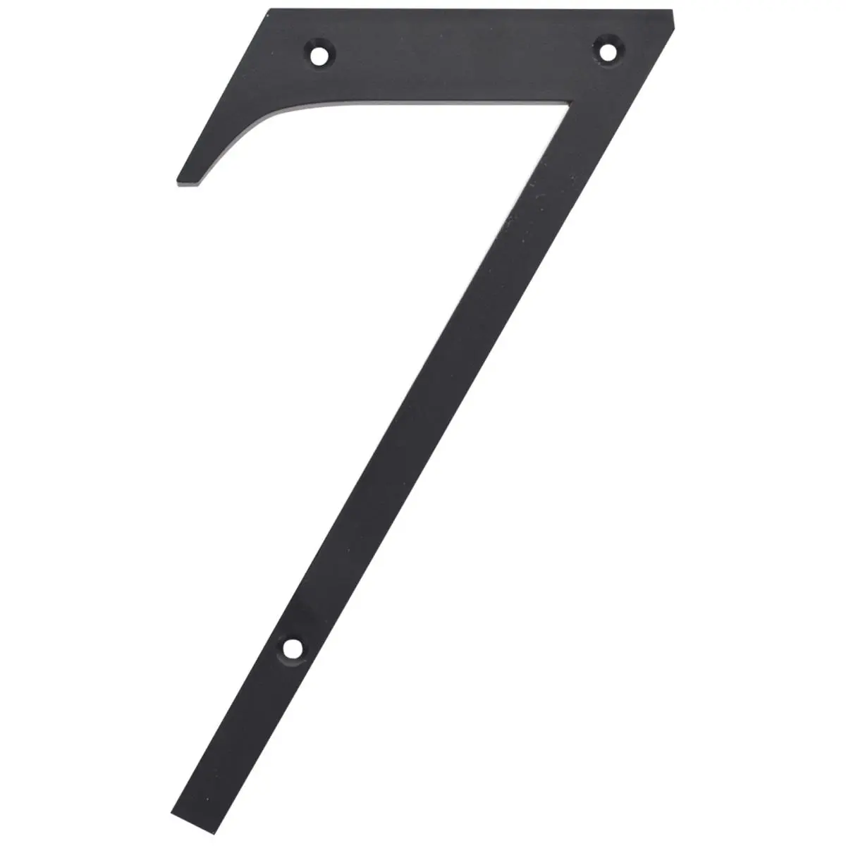Hillman Group 847381 Nail-On Black Plastic 6 in. House Number Signs - 3-Pack Bundle (7 Total Units) with Mounting Hardware, Home Decor for Mailboxes & Address Display, 6 Inches
